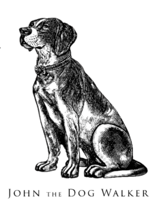 John the Dog Walker logo, pet care services